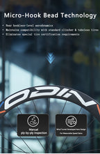 ODIN Carbon Fiber Wheelset 50mm Deep Rim Carbon Road Bicycle Wheels 700C Disc Brake 1450g Lightweight 21/28mm Width Center Lock
