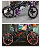 ODIN 406 Carbon Tri-Spoke Wheelset - 20" Disc Brake 40mm  Toray T700 carbon, 6-pawl hub, Shimano 8-11s. 1098g/pair. For folding bikes & BMX racing.