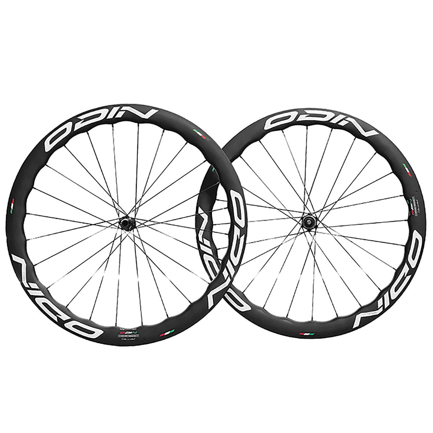 ODIN Carbon Wheelset 50mm Carbon Fiber Road Bike Wheels Disc Brake 1450g Lightweight 21/28mm Width 24H Aero Spokes
