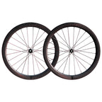 VSPRINT Carbon Fiber Road Bike Wheelset Tubeless Ready Cycling Wheels Center Lock Disc Brake 19/25mm Width 36T Ratchet