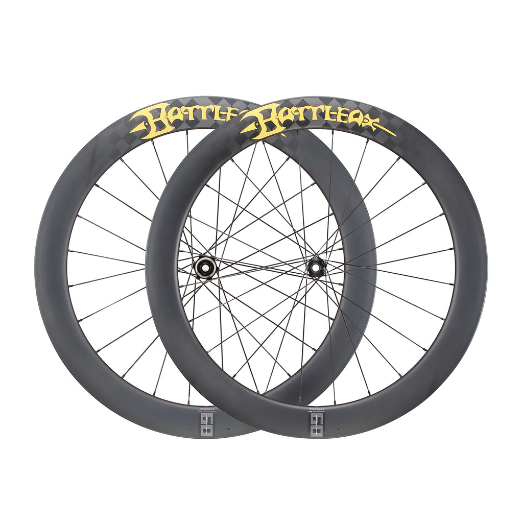 ODIN Carbon Road Bike Wheelset Deep Rim 40mm 50mm 60mm Carbon Wheels 700C 1430g Ultra Lightweight Tubeless Disc Brake 21/28mm Width Center Lock 24H Spokes