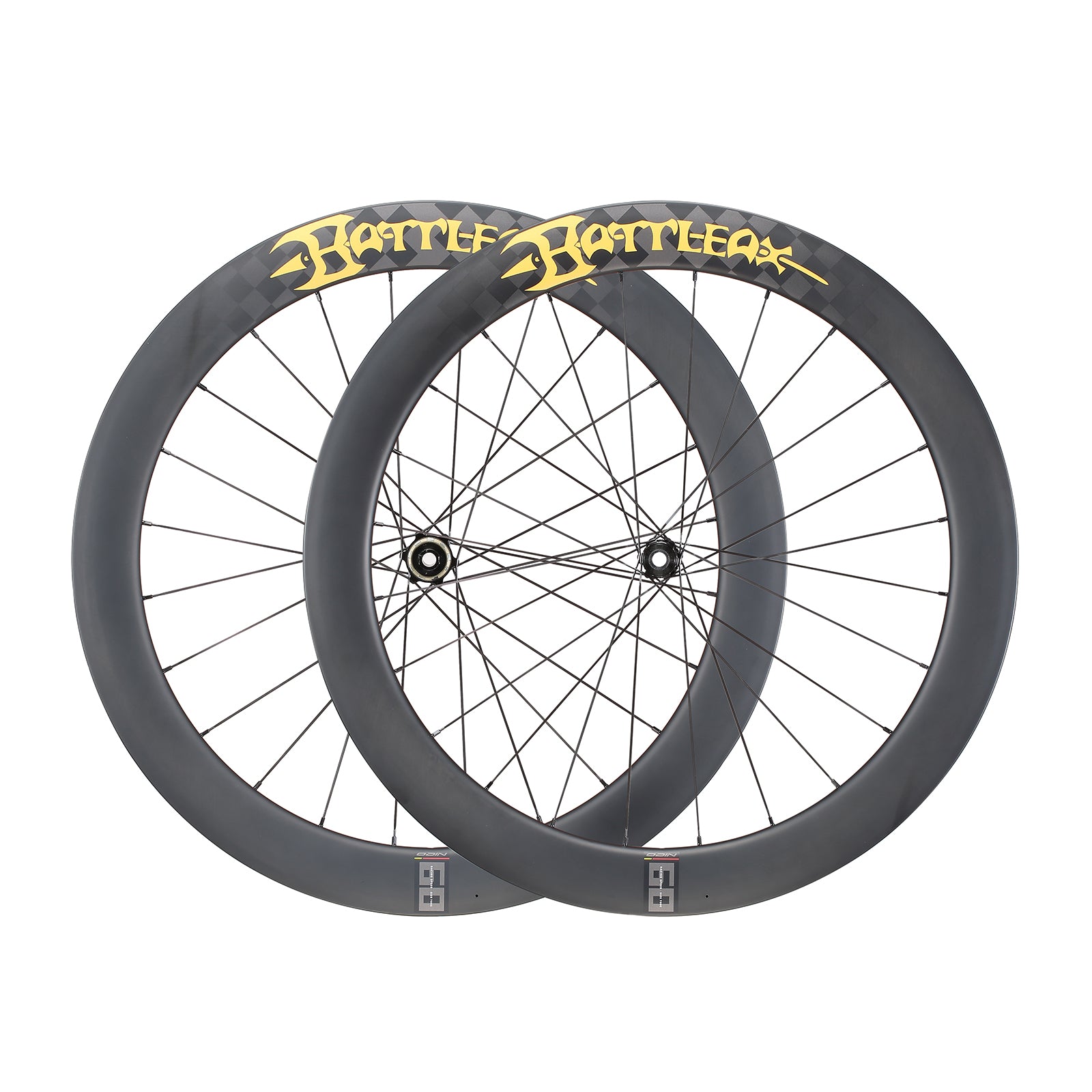 ODIN Carbon Road Bike Wheelset Deep Rim 40mm 50mm 60mm Carbon Wheels 700C 1430g Ultra Lightweight Tubeless Disc Brake 21/28mm Width Center Lock 24H Spokes