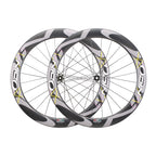 ODIN Carbon Fiber Road Bike Wheels 45mm 60mm Deep Rim T800 Carbon Wheelset 1430g Lightweight 21/28mm Width Disc Brake