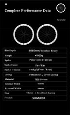 VSPRINT Carbon Fiber Road Bike Wheelset 45/50mm 60/65mm Aero wave carbon wheels 700c Center Lock Disc Brake 21/28mm Width 24H Spokes
