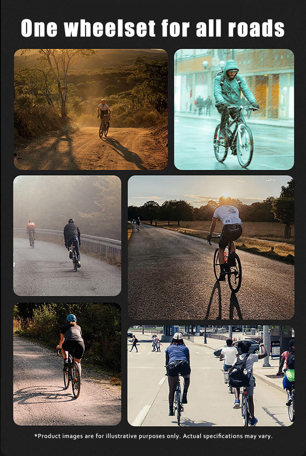 ODIN Carbon Fiber Wheelset 50mm Deep Rim Carbon Road Bicycle Wheels 700C Disc Brake 1450g Lightweight 21/28mm Width Center Lock