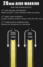 ODIN Carbon Road Bike Wheelset Deep Rim 40mm 50mm 60mm Carbon Wheels 700C 1430g Ultra Lightweight Tubeless Disc Brake 21/28mm Width Center Lock 24H Spokes