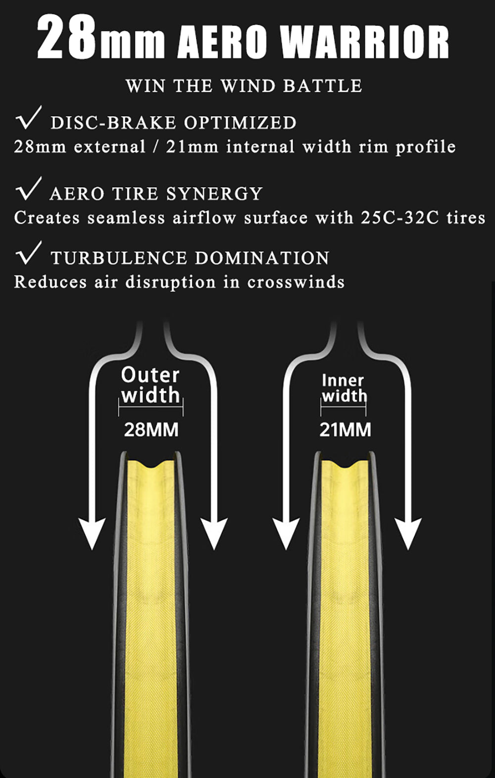 ODIN Carbon Road Bike Wheelset Deep Rim 40mm 50mm 60mm Carbon Wheels 700C 1430g Ultra Lightweight Tubeless Disc Brake 21/28mm Width Center Lock 24H Spokes
