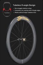 ODIN Carbon Road Bike Wheelset Deep Rim 40mm 50mm 60mm Carbon Wheels 700C 1430g Ultra Lightweight Tubeless Disc Brake 21/28mm Width Center Lock 24H Spokes